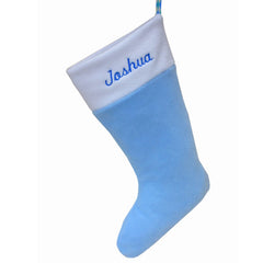 Personalised Christmas Pet Stocking blue 