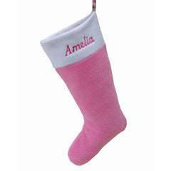 Personalised Christmas Pet Stocking Pink