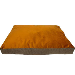 Sunset Orange Luxury Mattress Dog Bed by Hem And Boo