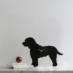 Black Cockapoo Clock With Wagging Tail | The Labrador Company