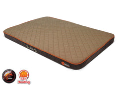 Scruffs Thermal Pet Mattress Bed Brown & Tan | Self Heating Dog Bed