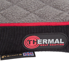 Scruffs Thermal Pet Mattress Bed Black & Grey | Self Heating Dog Bed