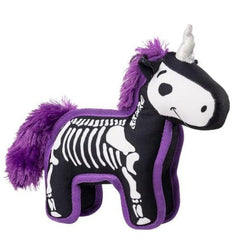 Tough Skeleton Unicorn Halloween Dog Toy