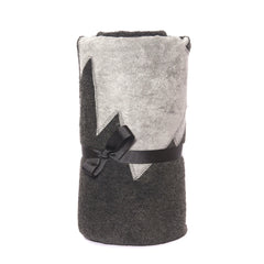 Grey Fleece Christmas Tree Pet Blanket 