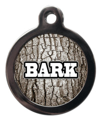 Tree Bark Dog ID Tag