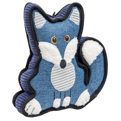 Tuff Navy Tweed Fox Dog Toy by House of Paws
