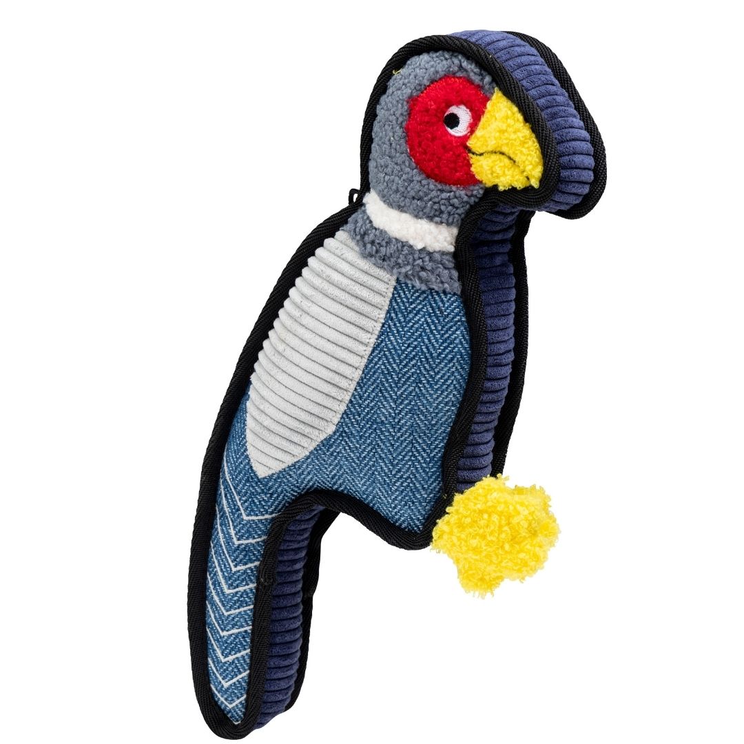 Tuff Navy Tweed Pheasant Dog Toy by House of Paws