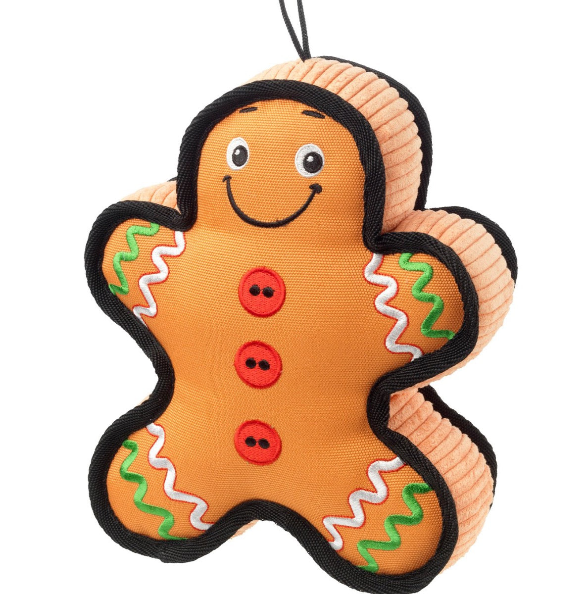 Tuff Gingerbread Man Canvas Christmas Dog Toy | House of Paws