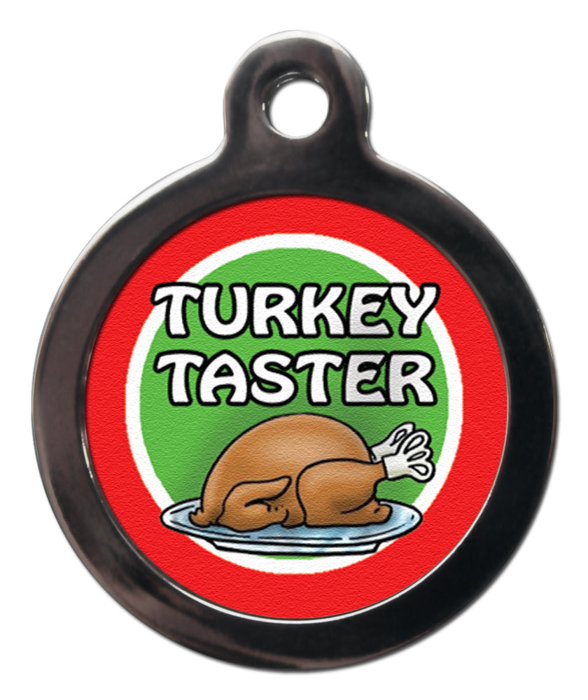 Turkey Taster Christmas Dog Tag