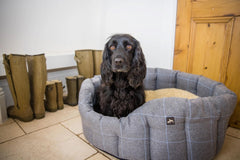Country and Twee Check Dog Bed