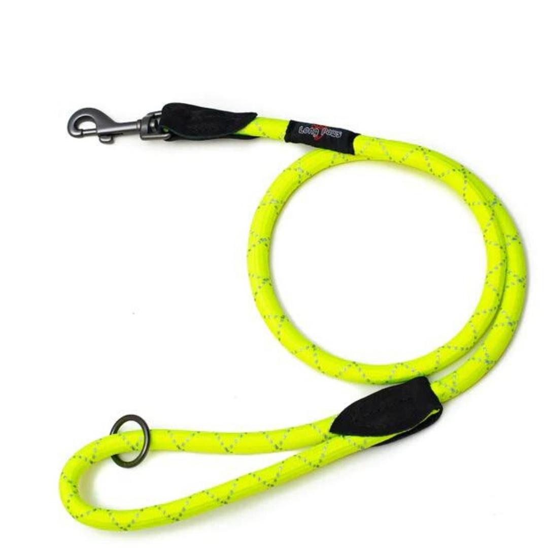 Reflective Neon Rope Dog Lead