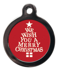 We Wish You A Merry Christmas Dog Tag