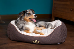 Scruffs Wilton Box Dog Bed Brown | Luxury Dog Beds
