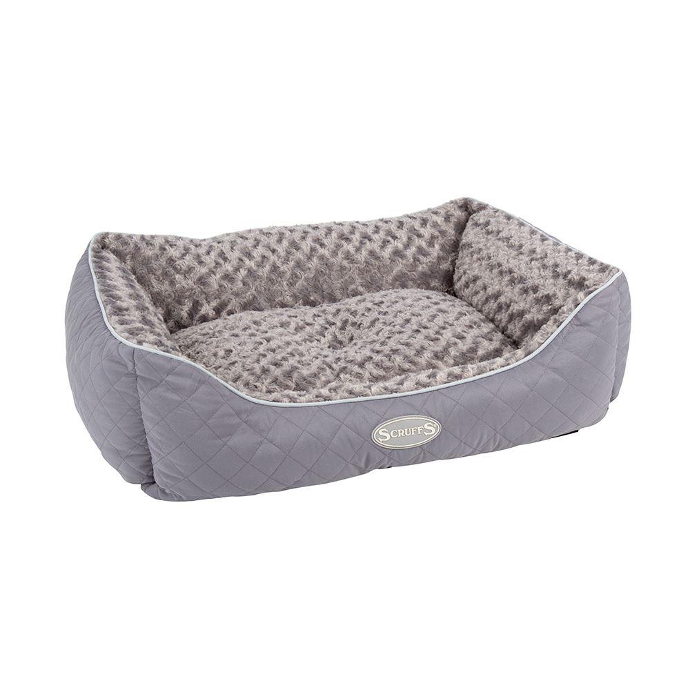 Scruffs Wilton Box Dog Bed Grey | Luxury Dog Beds